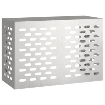 Klimaanlagenabdeckung Silber 90 x 40 x 60 cm Edelstahl