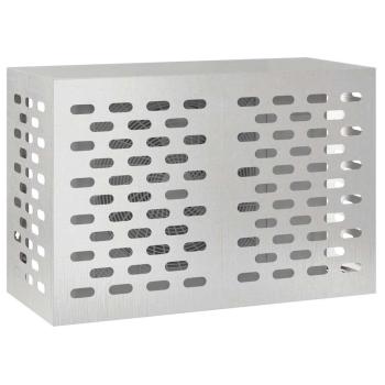Klimaanlagenabdeckung Silber 90 x 40 x 60 cm Edelstahl