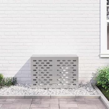 Klimaanlagenabdeckung Silber 90 x 40 x 60 cm Edelstahl