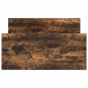Bettgestell ohne Matratze Räuchereiche 90x200 cm Holzwerkstoff