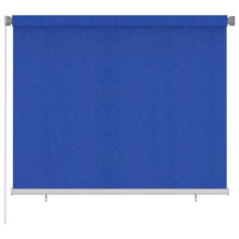 ARDEBO.de - Außenrollo 185 (B)x140 (H) cm Blau HDPE