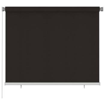 ARDEBO.de - Außenrollo 185 (B)x140 (H) cm Braun HDPE