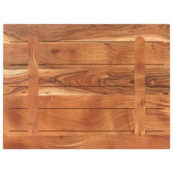 Tischplatte 90x60x2,5 cm Rechteckig Massivholz Akazie