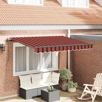 ARDEBO.de - Ausziehbare Markise Orange 250 x 200 cm Stoff