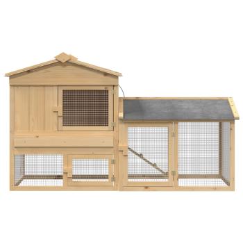 Hühnerunterkunft 2 Stk. Braun 150 x 60 x 89 cm