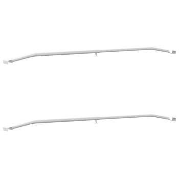 Planehalterung für Anhänger 2 Silber 102-155 cm Aluminium