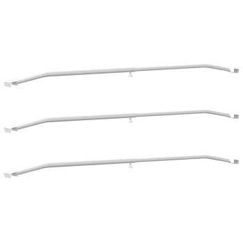 Planehalterung für Anhänger 3 Silber 102-155 cm Aluminium