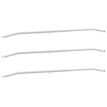 Planehalterung für Anhänger 3 Silber 136-218 cm Aluminium