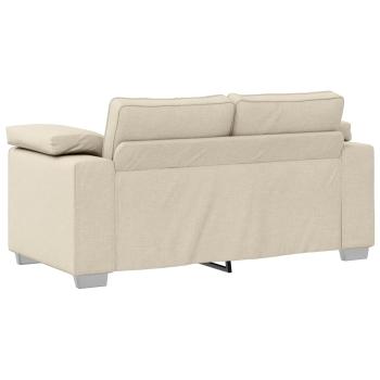 Sofa 3 pcs Beige 219 x 80 x 82 cm Leinenmischgewebe
