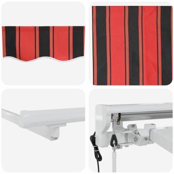 Markisenrahmen Orange und Schwarz 300 x 200 cm