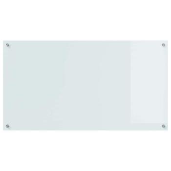 Küchenrückwand 2 stk. Weiß 110 x 60 cm Gehärtetes Glas