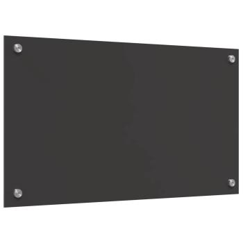 Küchenrückwand Dunkelgrau 70 x 40 cm Gehärtetes Glas