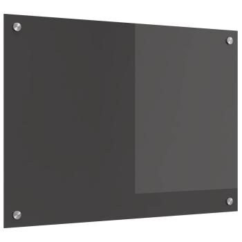 ARDEBO.de - Küchenrückwand Dunkelgrau 70 x 50 cm Gehärtetes Glas