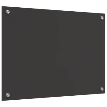 Küchenrückwand Dunkelgrau 70 x 50 cm Gehärtetes Glas