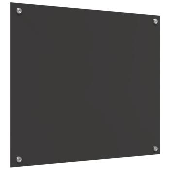 Küchenrückwand Dunkelgrau 70 x 60 cm Gehärtetes Glas