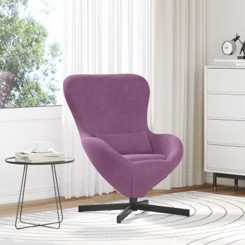 ARDEBO.de - Eiersessel Lila 63 x 73 x 90 cm Samt