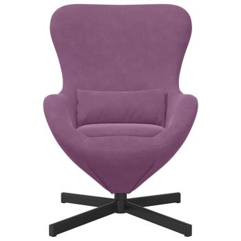 Eiersessel Lila 63 x 73 x 90 cm Samt