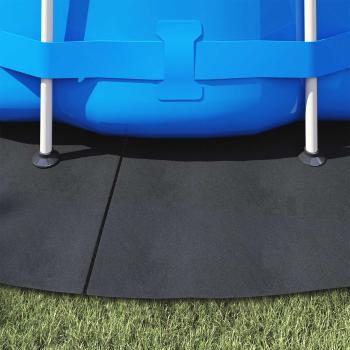 Bodenfolie für Pools Ø 428 cm (2 mm) Rund Vliesstoff Schwarz
