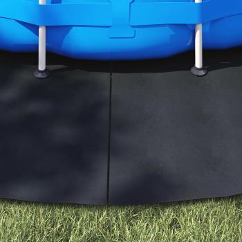 Bodenfolie für Pools Ø 500 cm (2 mm) Rund Vliesstoff Schwarz