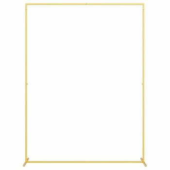 Hochzeitsbogen Gold 150 x 49,5 x 200 cm Stahl