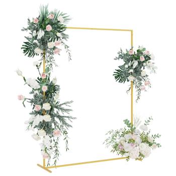 Hochzeitsbogen Gold 150 x 49,5 x 200 cm Stahl