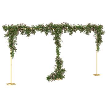 Hochzeitsbogen Gold 657 x 35 x 300 cm Stahl