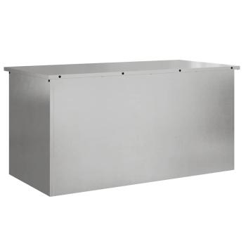 Gartenlagerkissenbox Verzinkter Stahl 100 x 50,5 x 50 cm 220 L