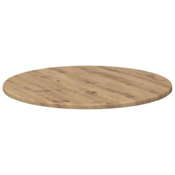 Tischplatte Ø 60 x 1,5 cm Rund Holzwerkstoff Artisan-Eiche