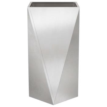Pflanzkübel Silber 40 x 40 x 75 cm Edelstahl