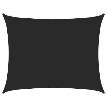 Sonnensegel 160 g/m² Schwarz 6x7 m HDPE