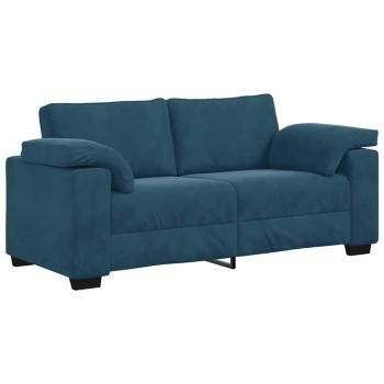 Zweisitzer-Sofa Blau 180x77x82 cm Samt