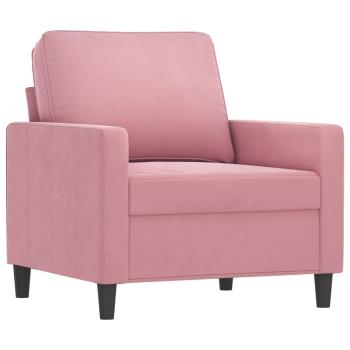 4-tlg. Sofagarnitur Rosa Samt