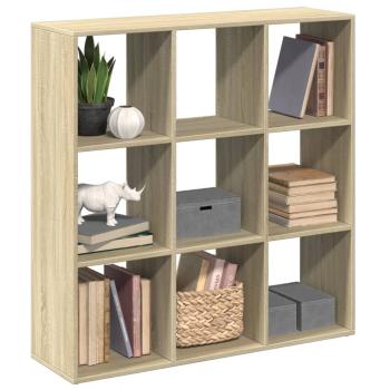 ARDEBO.de - Raumteiler-Bücherregal Sonoma-Eiche 102x29x103,5 cm