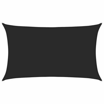 Sonnensegel 160 g/m² Schwarz 5x8 m HDPE