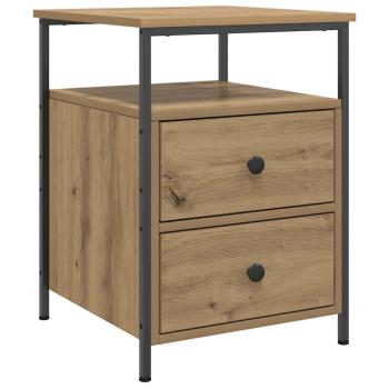 Nachttische 2 Stk. Artisan-Eiche 44x45x60 cm Holzwerkstoff