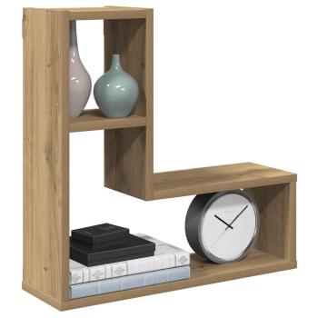 ARDEBO.de - Wandregale 2 Stk. Artisan-Eiche 50x15x50 Holzwerkstoff