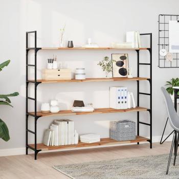ARDEBO.de - Schweberegale 2 Stk. 140x30x2 cm Massivholz Akazie Ölbehandelt