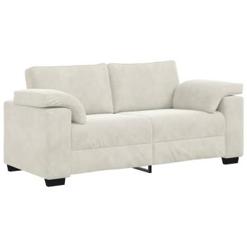 Zweisitzer-Sofa Creme 180x77x82 cm Samt