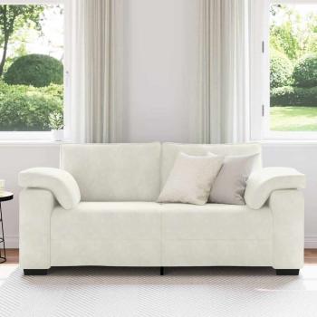 Zweisitzer-Sofa Creme 180x77x82 cm Samt