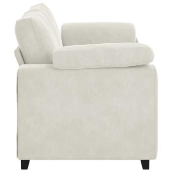 Zweisitzer-Sofa Creme 180x77x82 cm Samt
