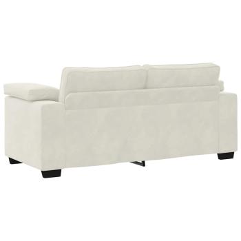 Zweisitzer-Sofa Creme 180x77x82 cm Samt
