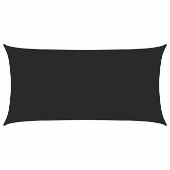 Sonnensegel 160 g/m² Schwarz 4x7 m HDPE