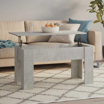 ARDEBO.de - Couchtisch Betongrau 101x49x52 cm Holzwerkstoff