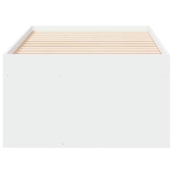 Tagesbett mit Schubladen ohne Matratze Weiß 100x200 cm