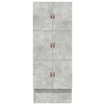 Aufbewahrungsbettgestell Beton Grau 90 cm Holzwerkstoff