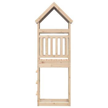 Spielturm Braun 52,5 x 85 x 265 cm Massives Kiefernholz