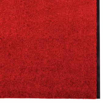Fußmatte Rot und Schwarz 120 x 400 cm Polyamid und PVC