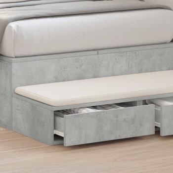 Bettschubladen Beton Grau 90 x 36,5 x 16,5 cm Holzwerkstoff