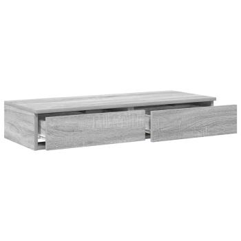Bettschubladen Sonoma-Grau 90 x 36,5 x 16,5 cm Holzwerkstoff