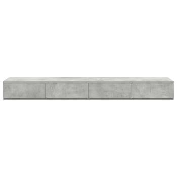 Bettschubladen Beton Grau 150 x 36,5 x 16,5 cm Holzwerkstoff
